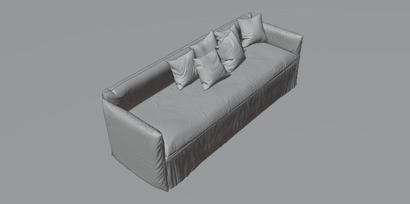 Cozy Sofa 3D-Model 3D model_5