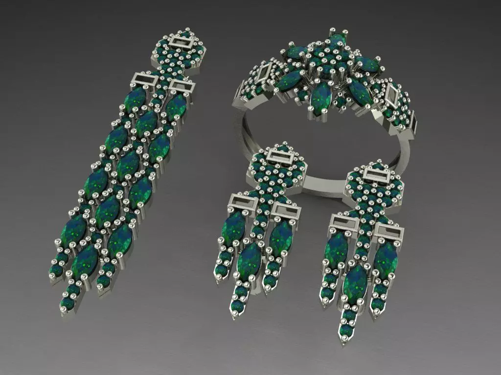 Z05- Diamond set 3D print model_0