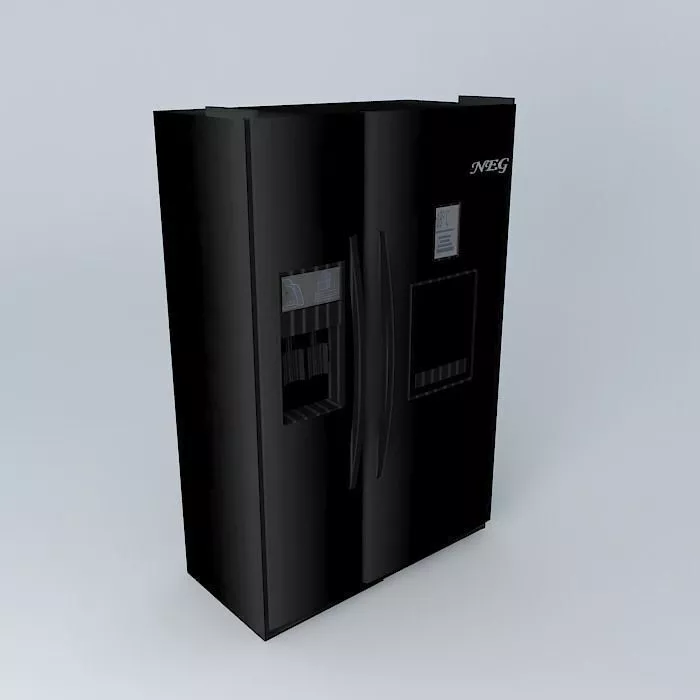 Fridge NEG 1 Refrigerator American Free 3D model