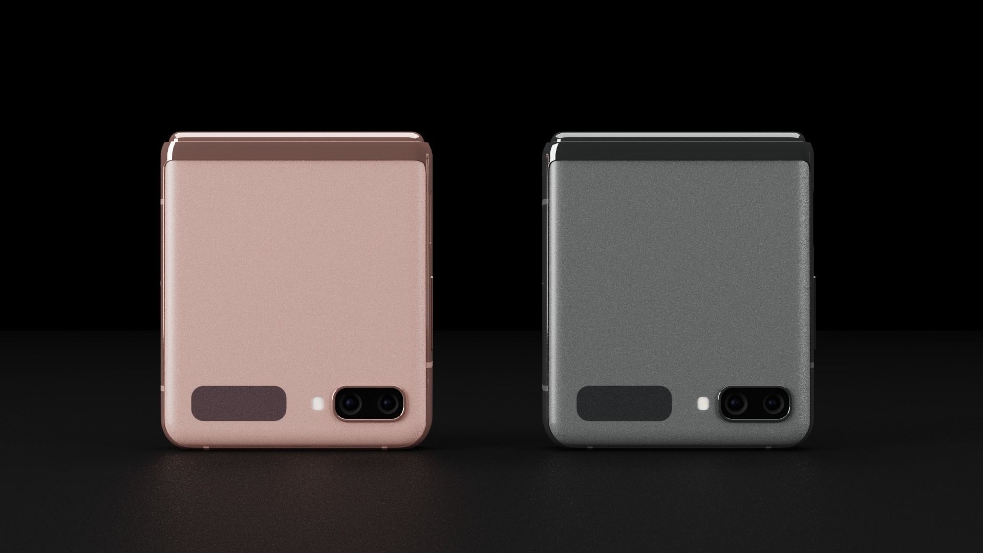 Samsung Galaxy Z Flip 5G In All Official Colors Low-poly 3D model_4