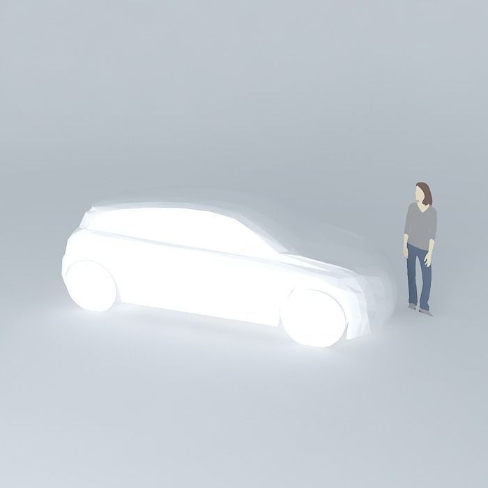 Car NEG template monospace Free 3D model_1