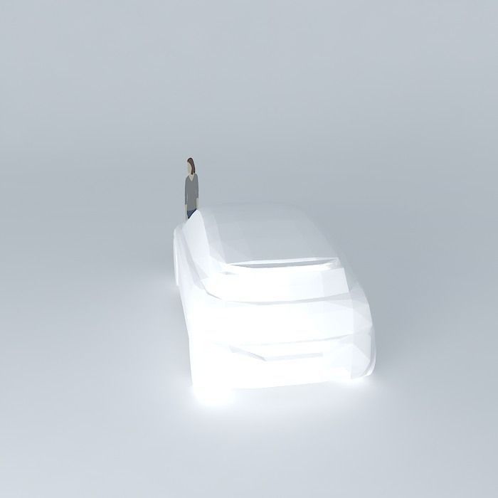 Car NEG template monospace Free 3D model_2