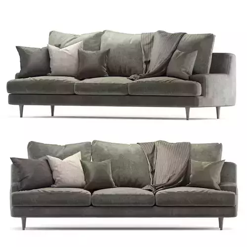 Roche Bobois green 02 3D model