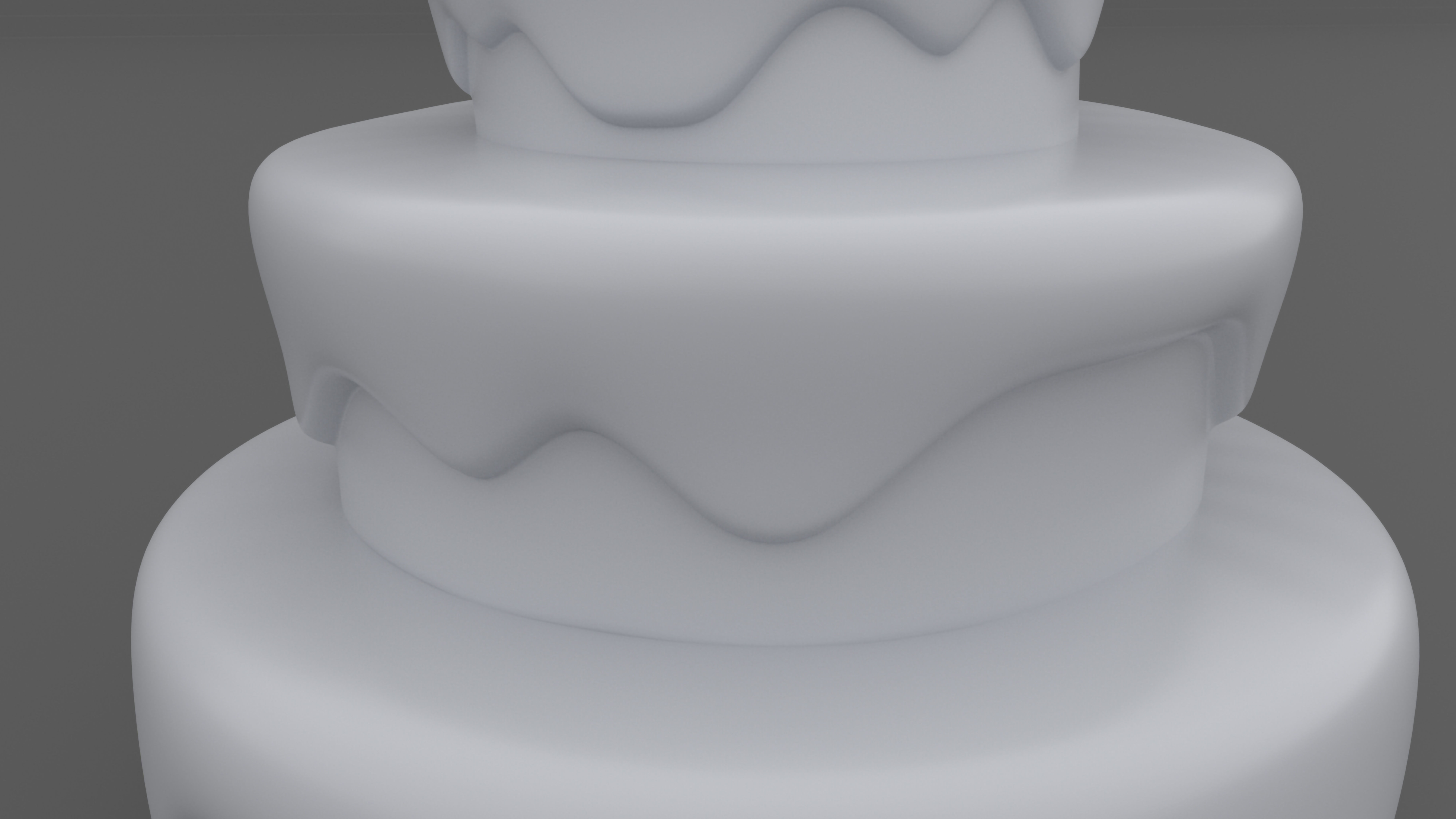 Stylized Birthday Cake - 3D Print Model 3D print model_4