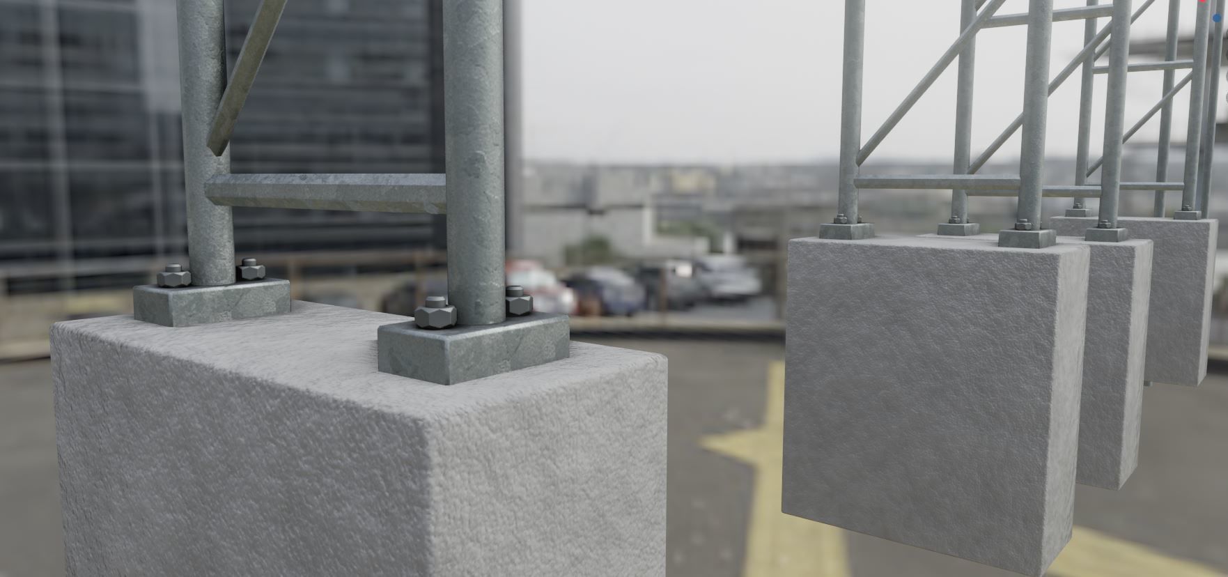 German Traffic Signs Package 1 Low-poly 3D model_10