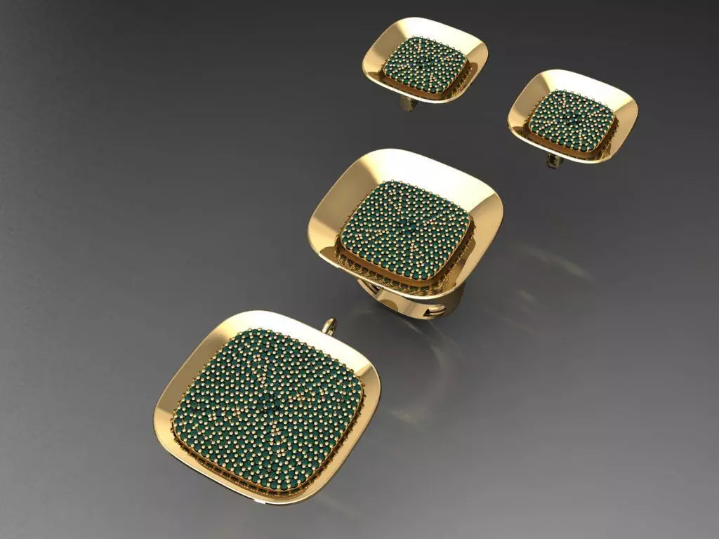 Z09- Diamond set 3D print model_0