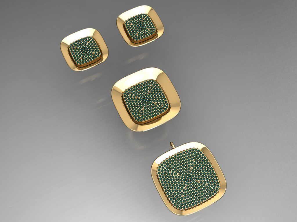 Z09- Diamond set 3D print model_2