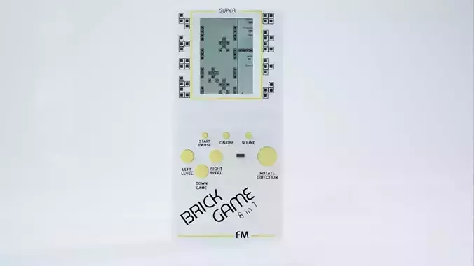 TETRIS Game pad Low-poly 3D model