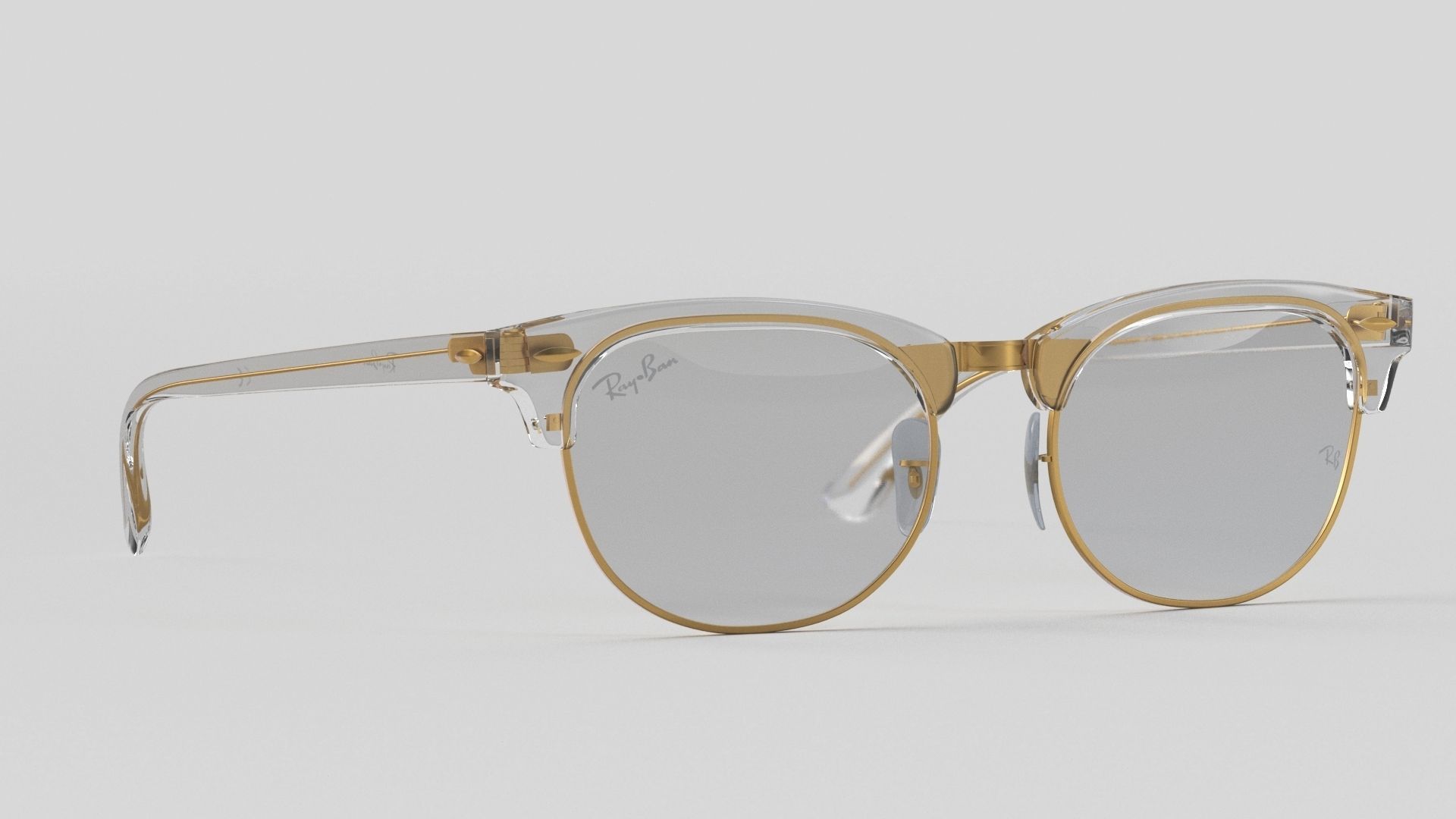 Ray-Ban eyeglasses RB5154 Single Transparent Open 3D model_25