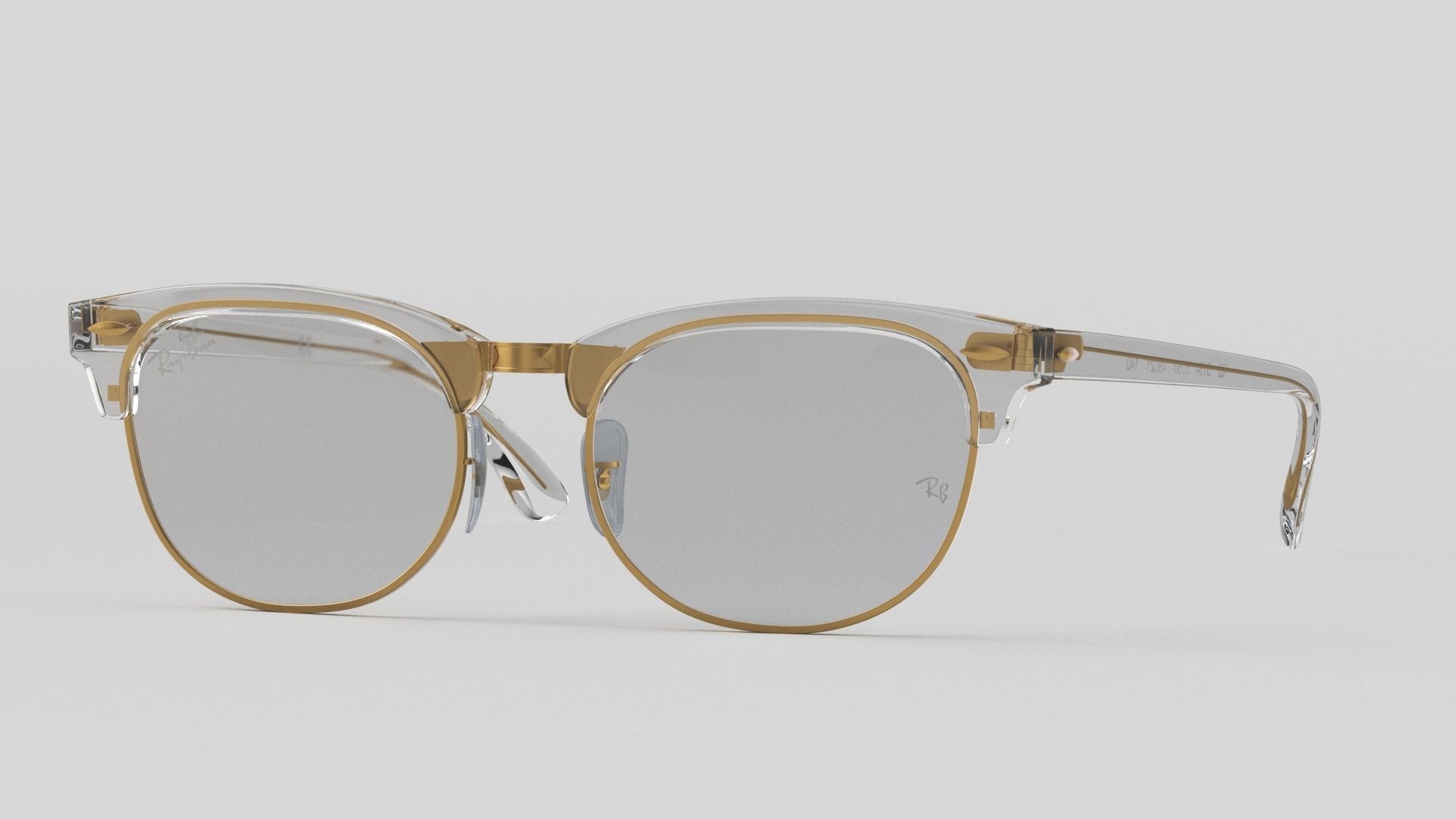 Ray-Ban eyeglasses RB5154 Single Transparent Open 3D model_38