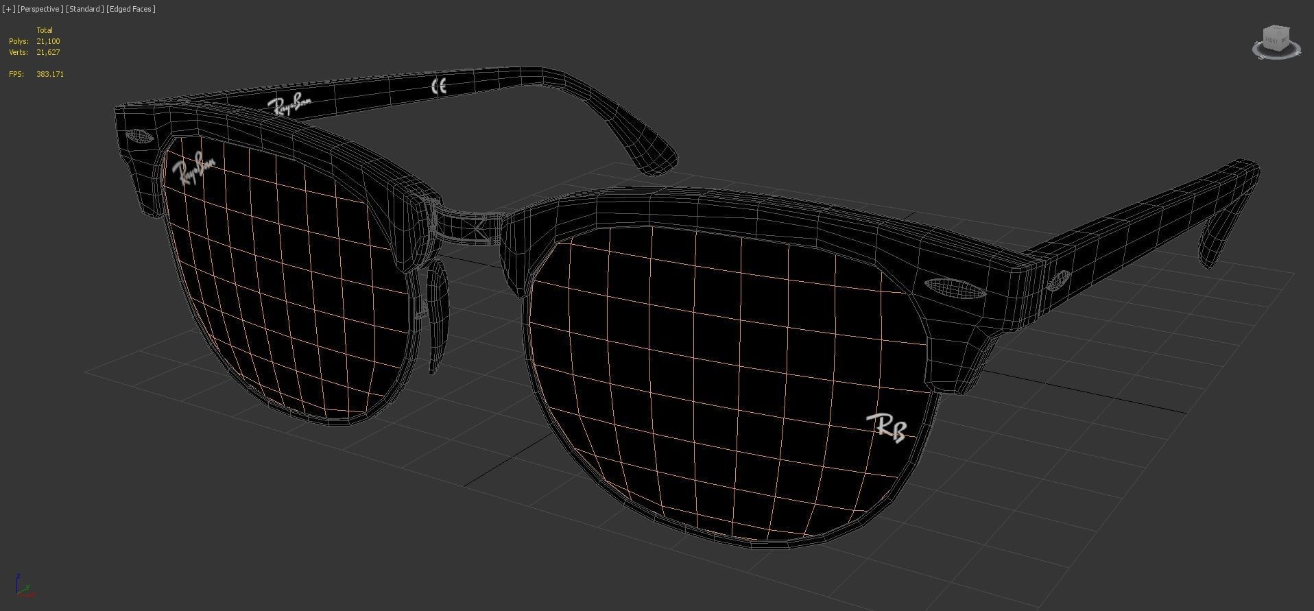 Ray-Ban eyeglasses RB5154 Single Transparent Open 3D model_4