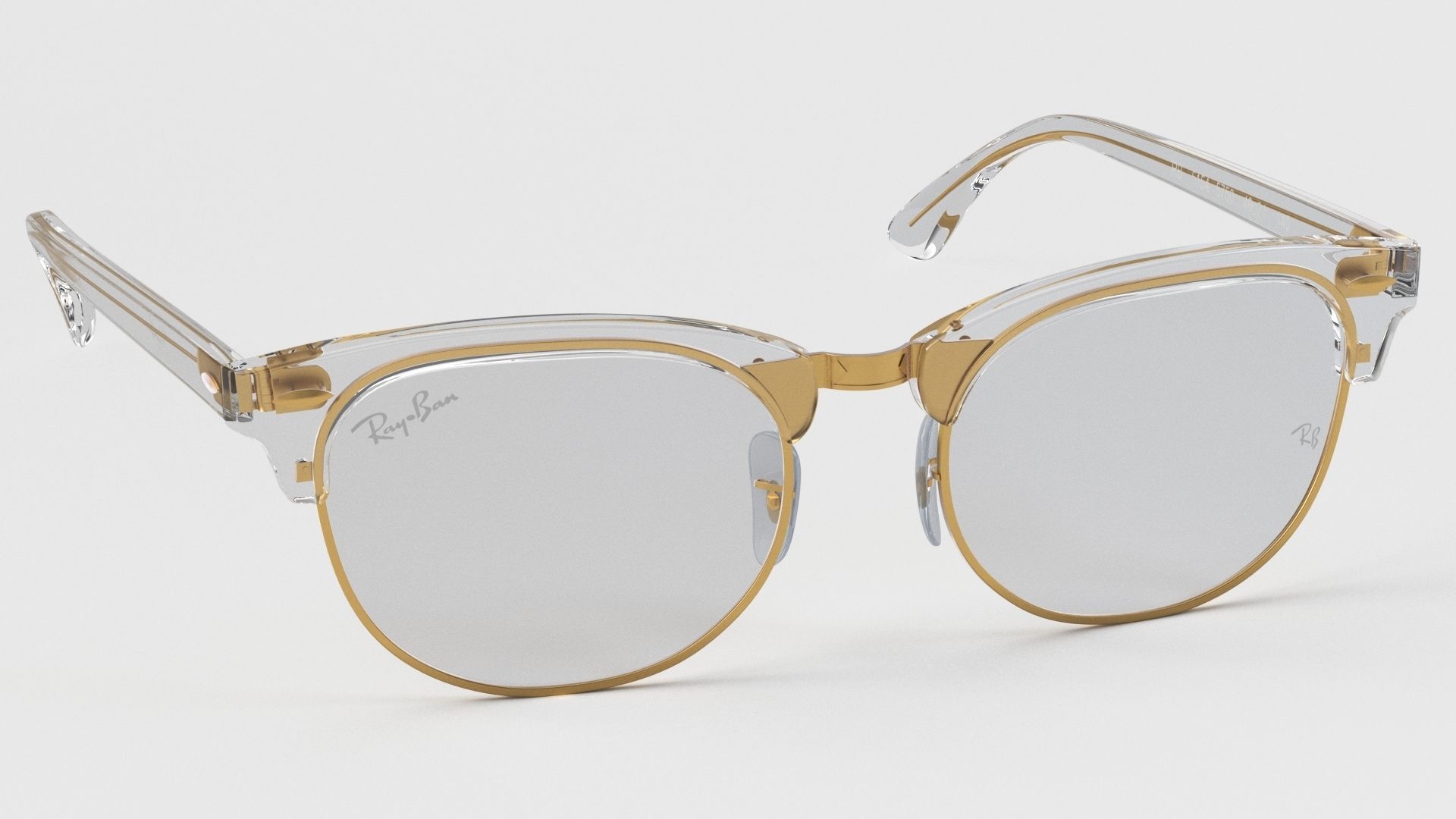 Ray-Ban eyeglasses RB5154 Single Transparent Open 3D model_13