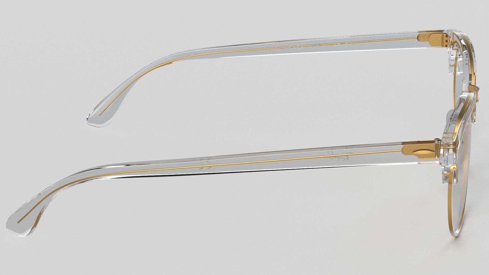 Ray-Ban eyeglasses RB5154 Single Transparent Open 3D model_16