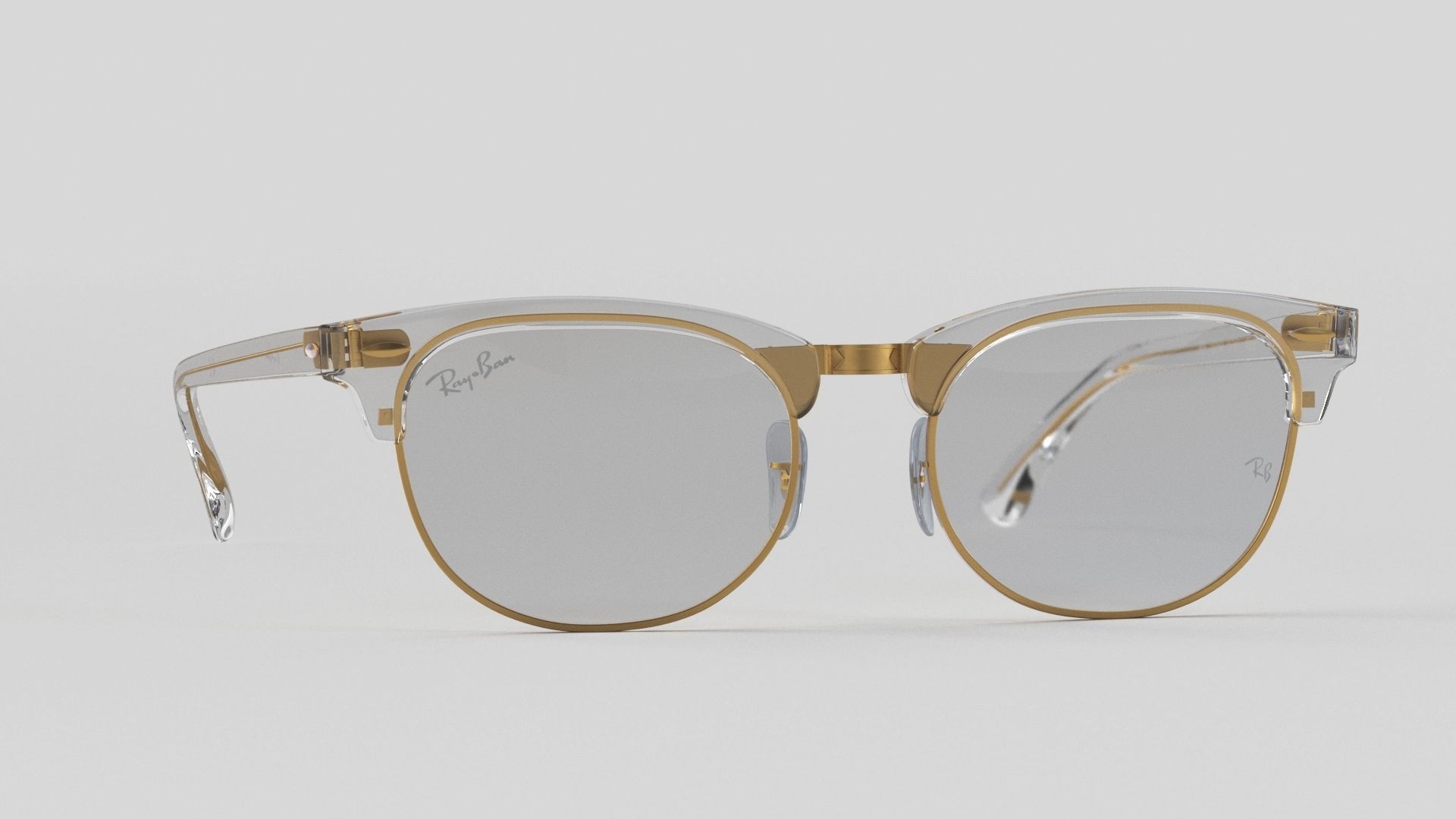 Ray-Ban eyeglasses RB5154 Single Transparent Open 3D model_24