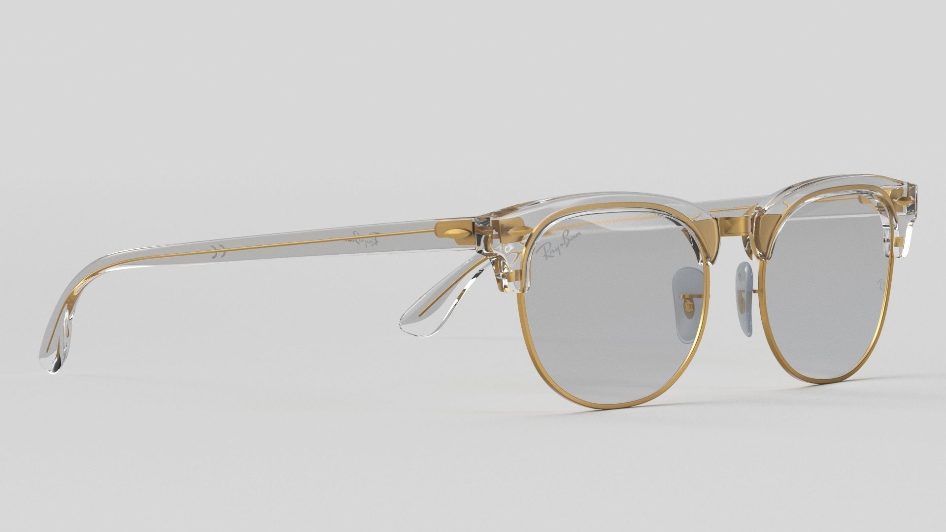 Ray-Ban eyeglasses RB5154 Single Transparent Open 3D model_26