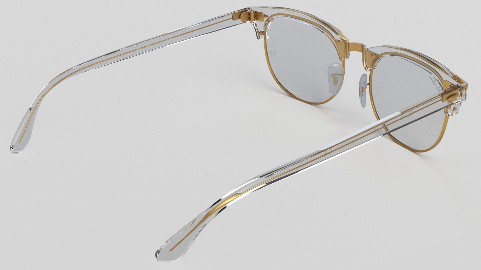 Ray-Ban eyeglasses RB5154 Single Transparent Open 3D model_20