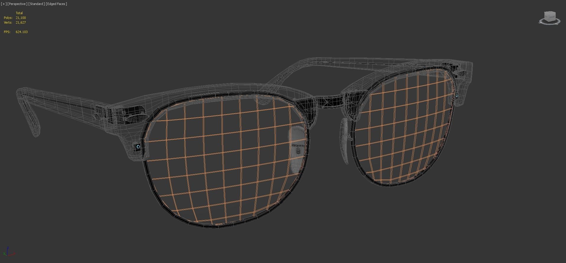 Ray-Ban eyeglasses RB5154 Single Transparent Open 3D model_3