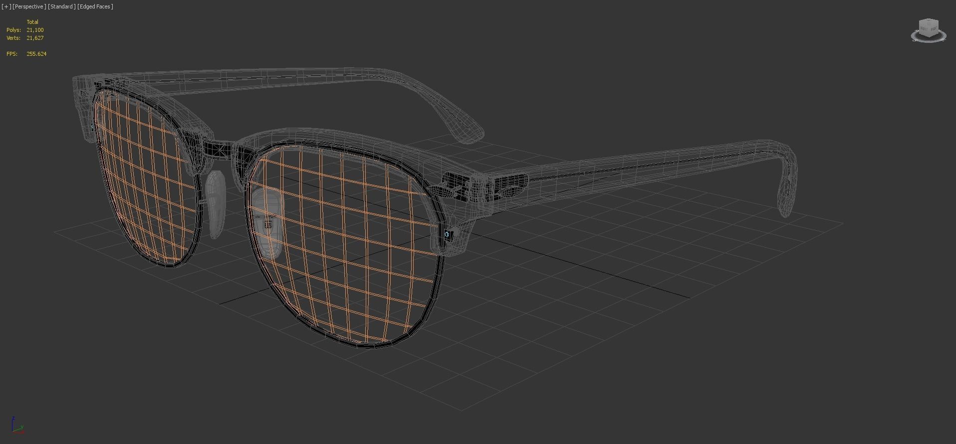 Ray-Ban eyeglasses RB5154 Single Transparent Open 3D model_5