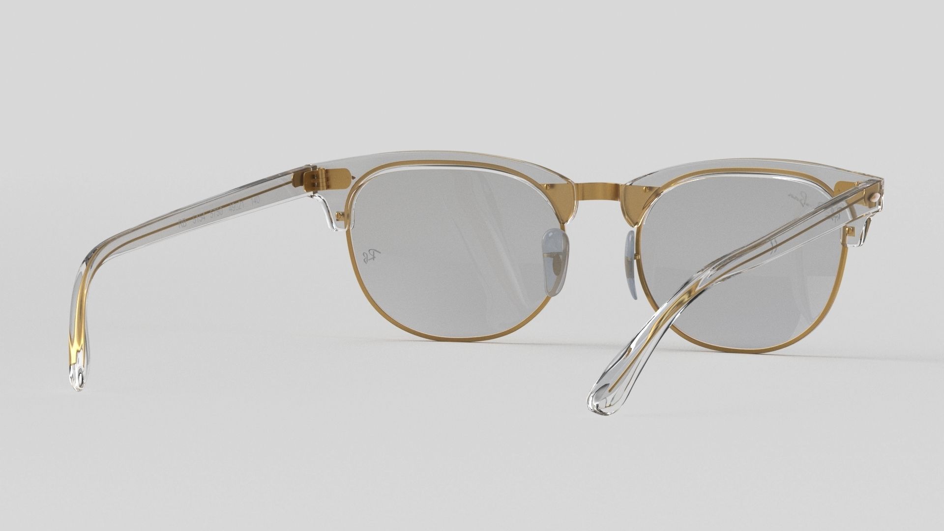Ray-Ban eyeglasses RB5154 Single Transparent Open 3D model_30