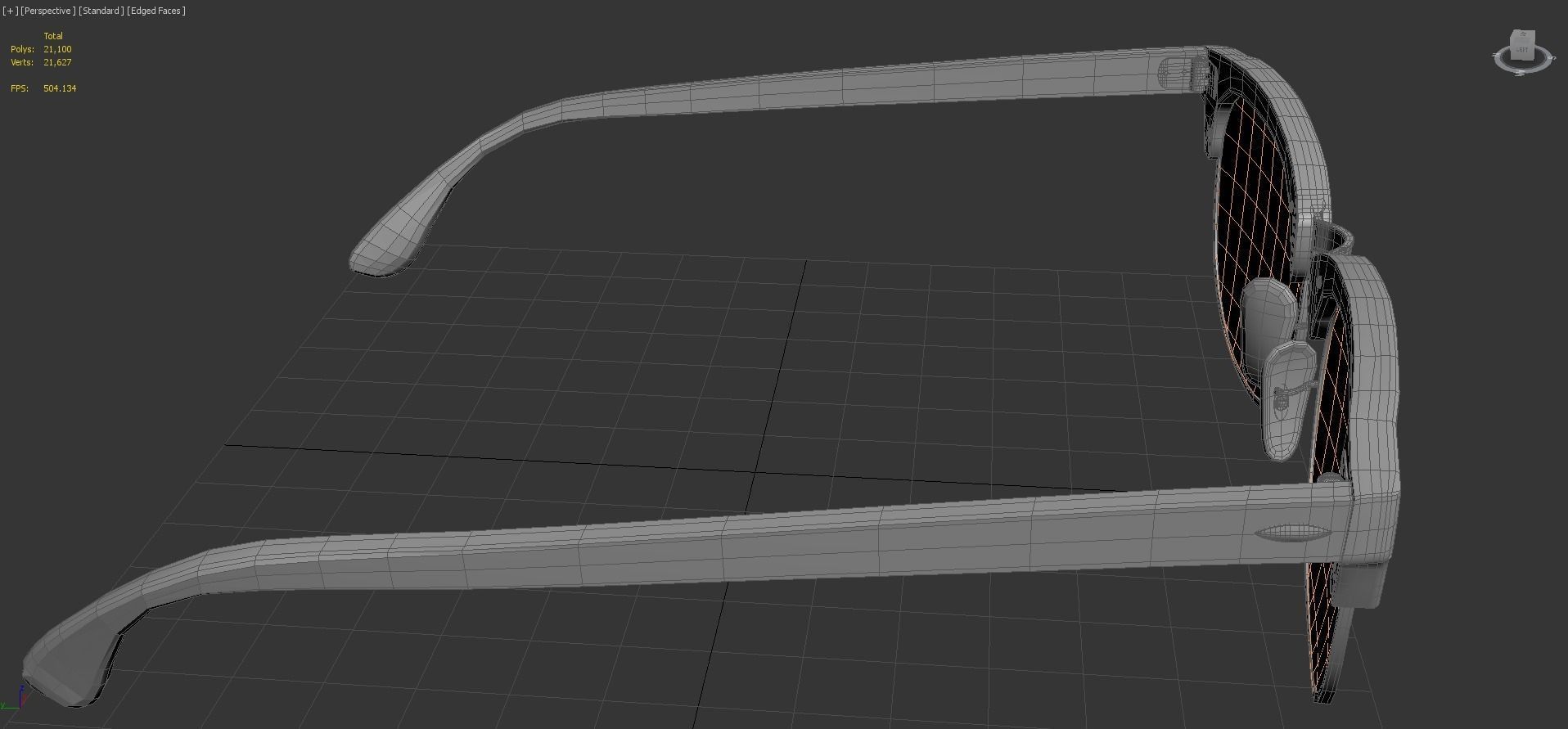 Ray-Ban eyeglasses RB5154 Single Transparent Open 3D model_10