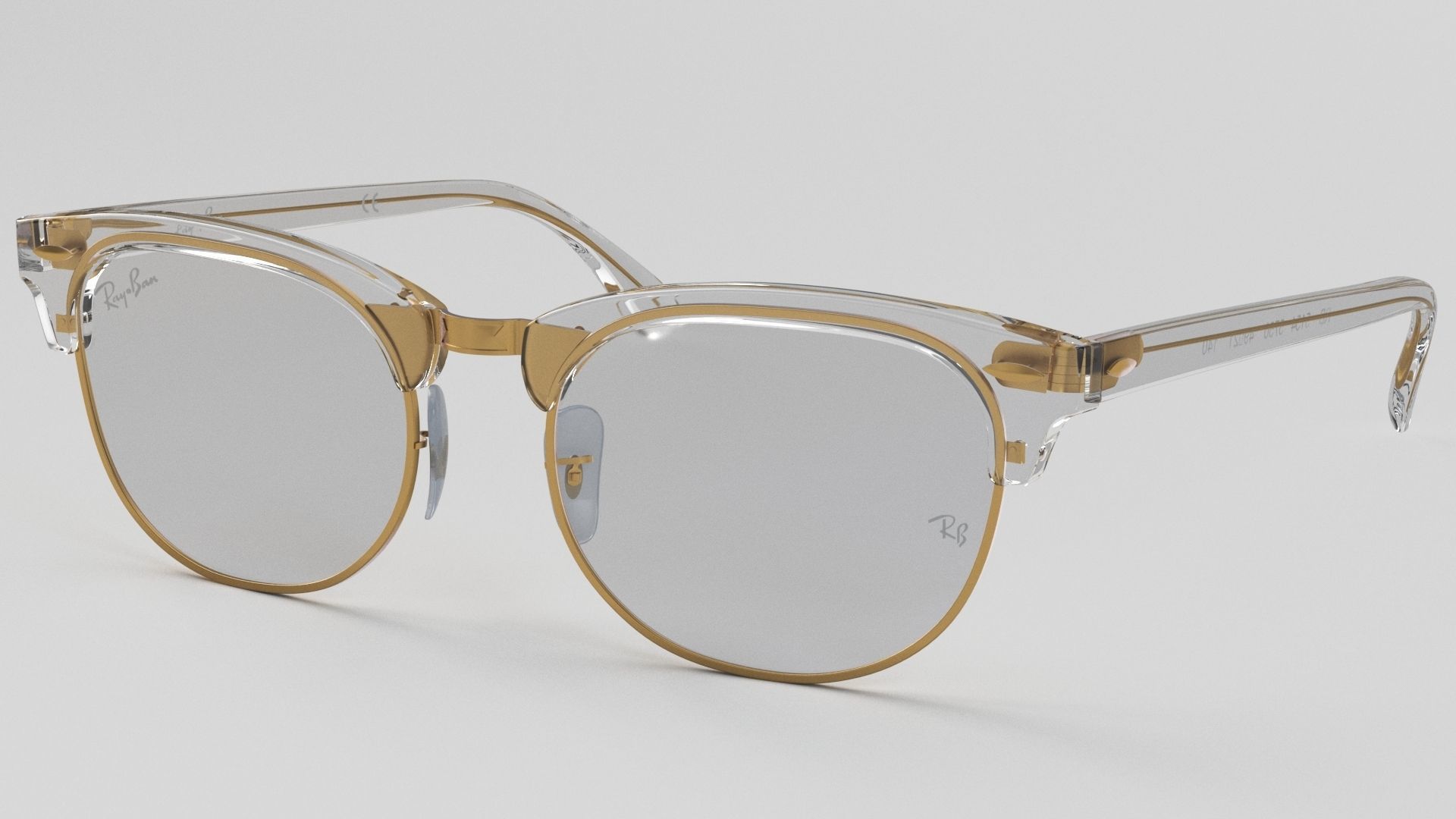 Ray-Ban eyeglasses RB5154 Single Transparent Open 3D model_19