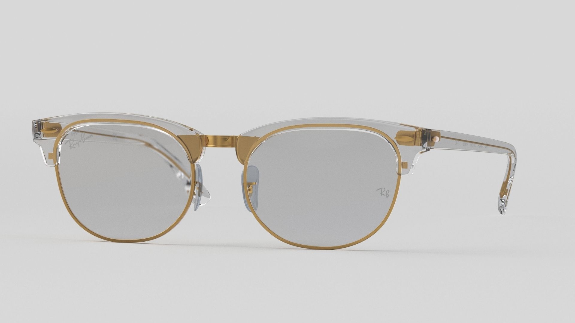 Ray-Ban eyeglasses RB5154 Single Transparent Open 3D model_39