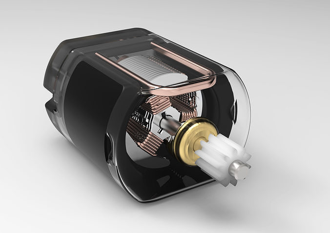 DC Electric Motor  SolidWork 3D model
