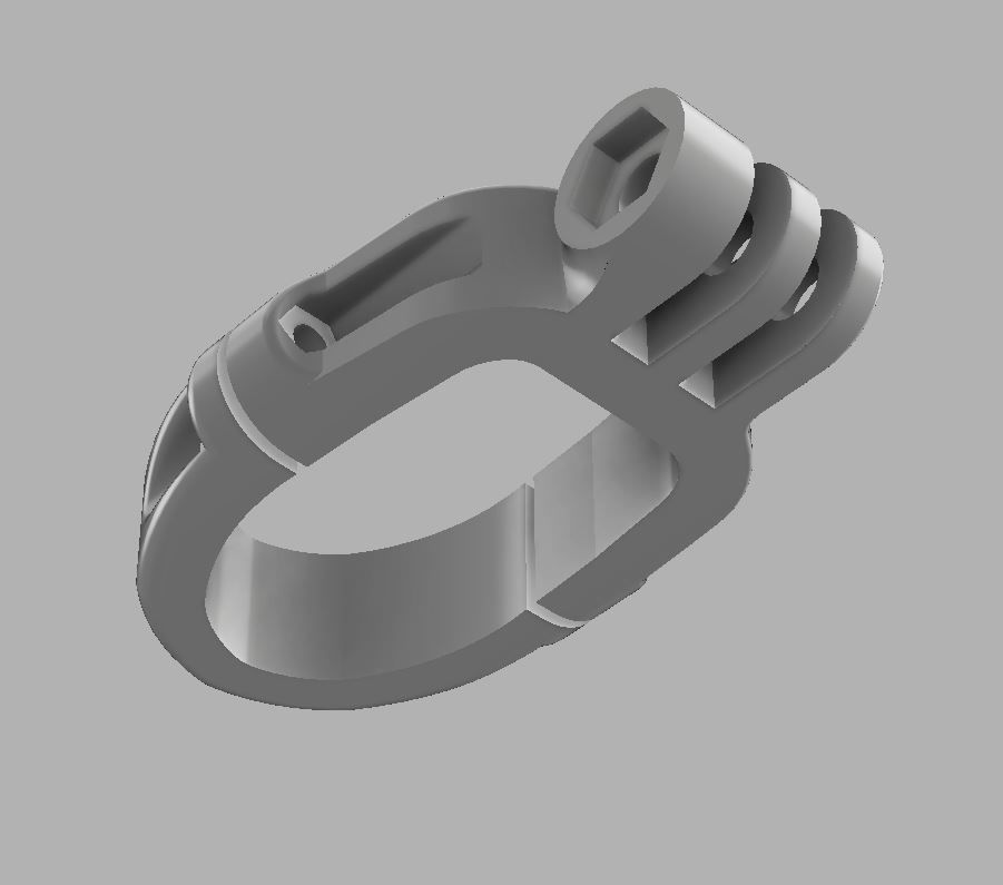 Canyon S27 Seat Post Go Pro mount 3D print model_9