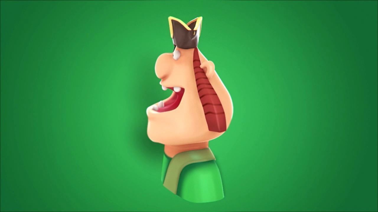 Bust Pirate Face  3D model_6