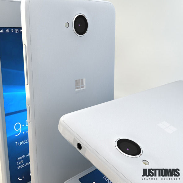 Microsoft Lumia 650 Low-poly 3D model_3