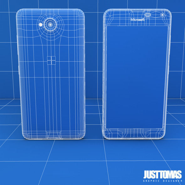 Microsoft Lumia 650 Low-poly 3D model_6
