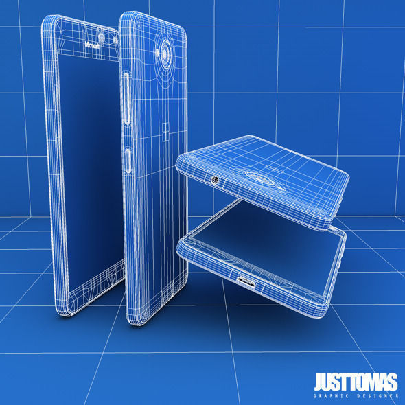 Microsoft Lumia 650 Low-poly 3D model_4