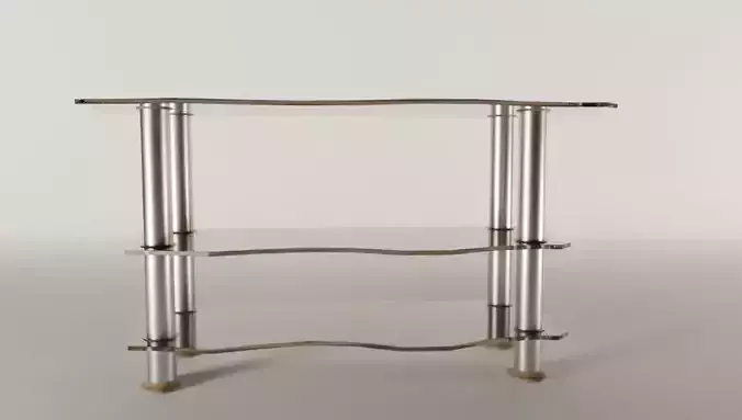 Curbstone for TV and home theatre Low-poly 3D model