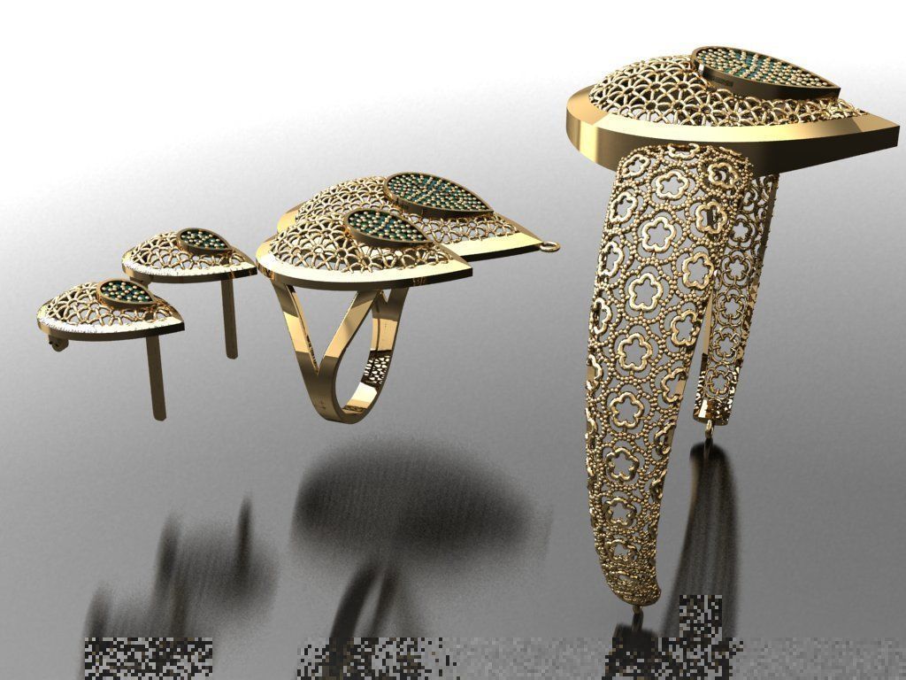 Z13- Diamond set 3D print model_5