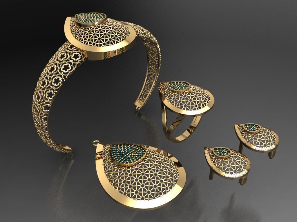 Z13- Diamond set 3D print model_1