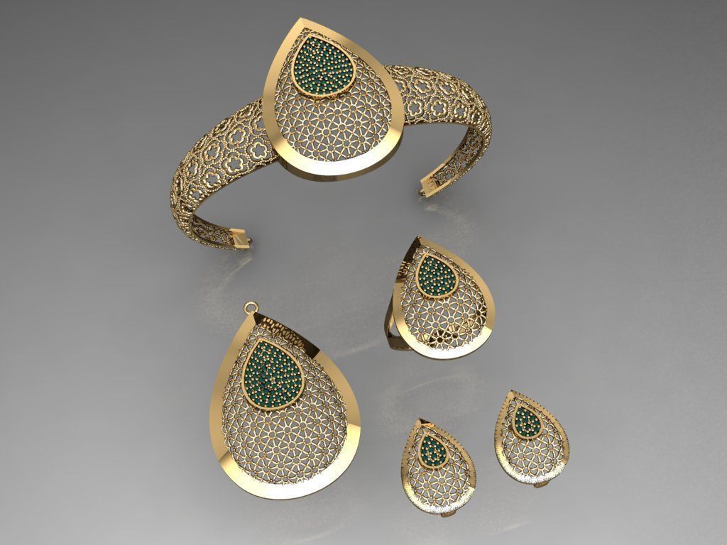 Z13- Diamond set 3D print model_2