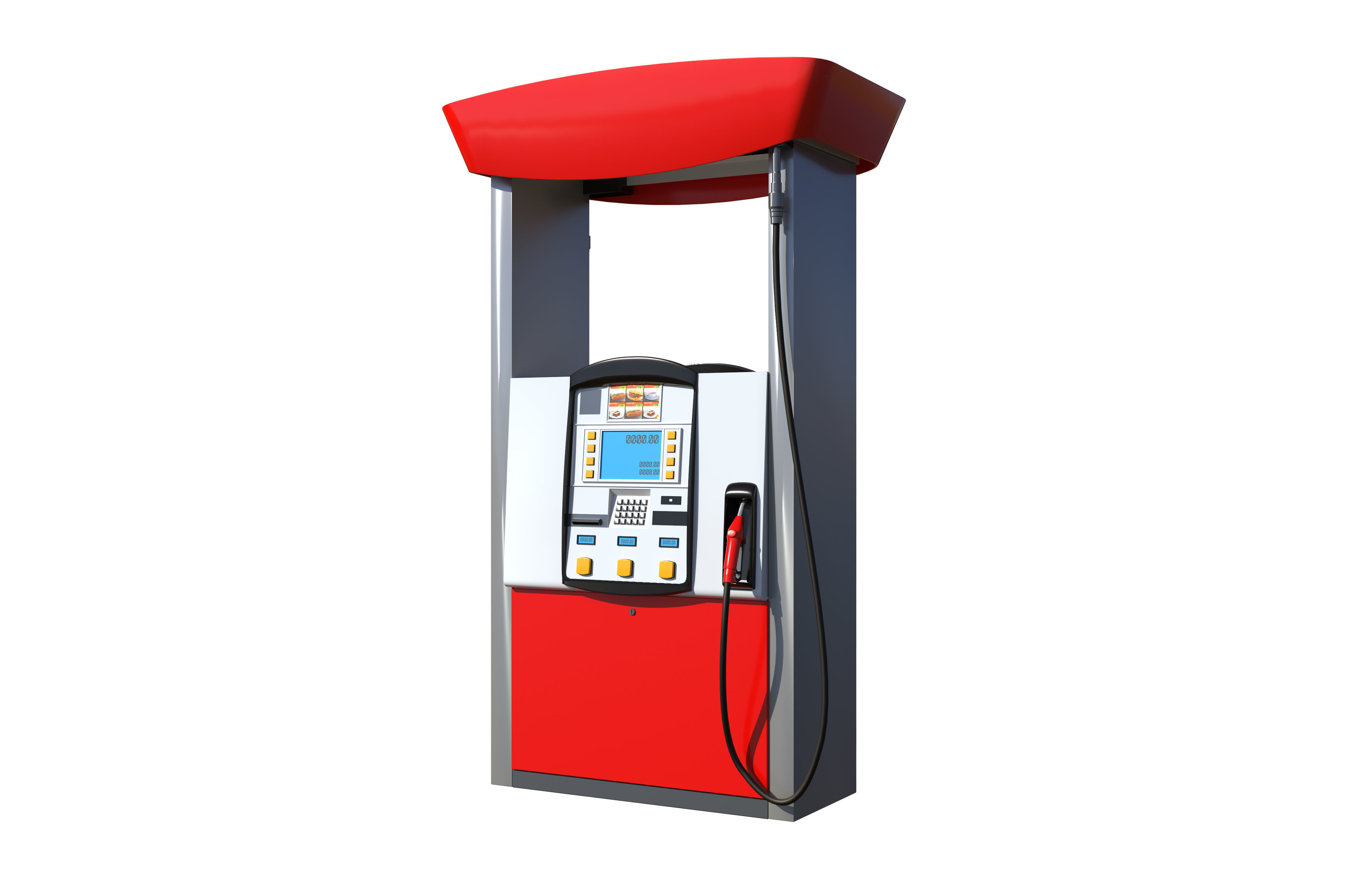 industrial 3D model Gas fuel pump CGTrader