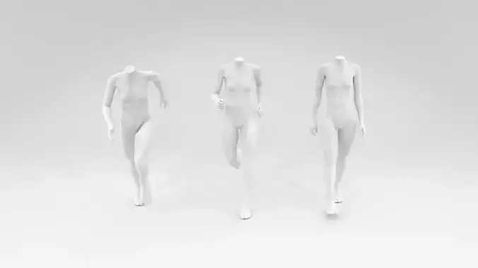 headless female fashion mannequin dynamic set