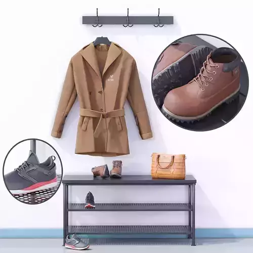 Ikea Hanger with Section for shoes 3D model