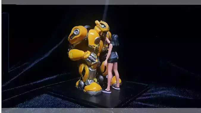 BUMBLEBEE MOVIE MODEL TRANSFORMERS FOR 3D PRINT 3D print model