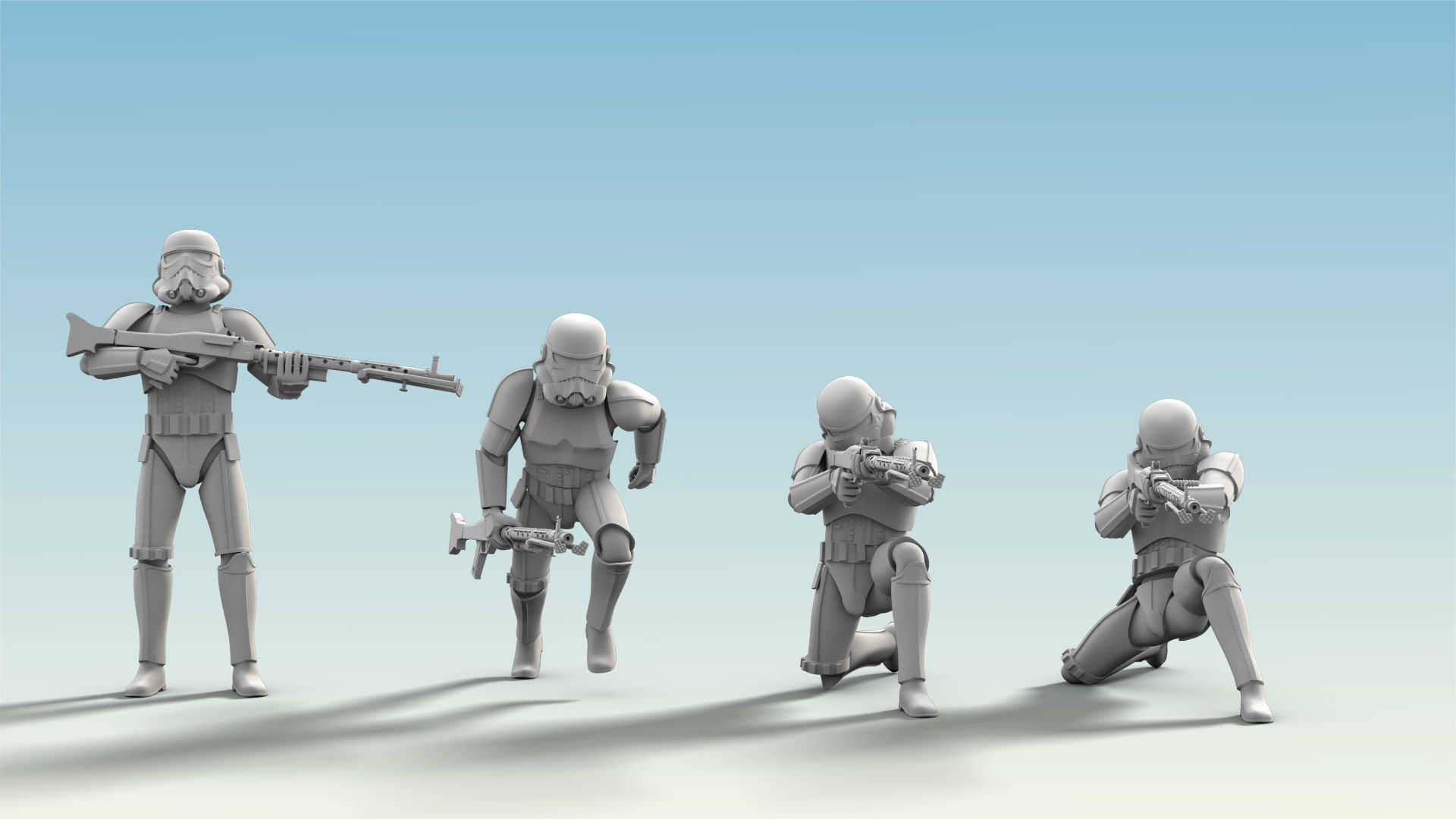 10 Figure Stormtrooper Printable Set-03 3D model_3
