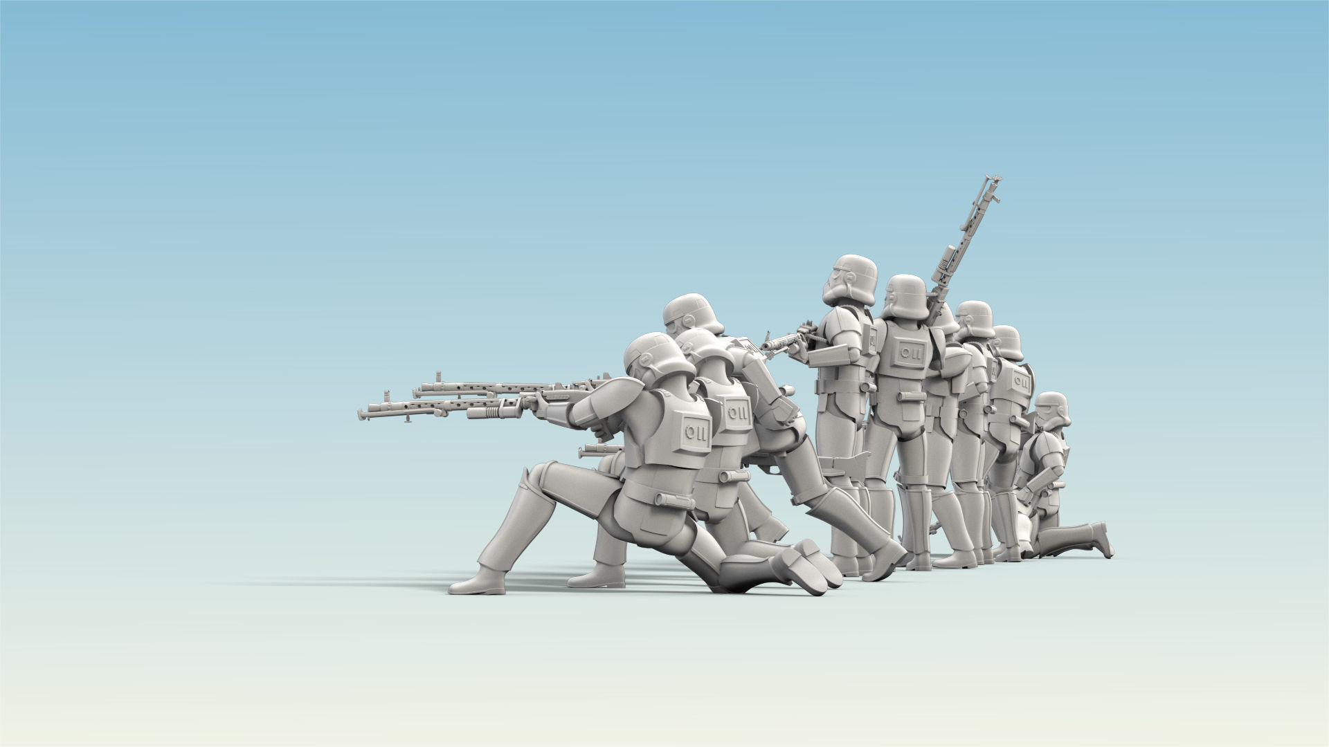 10 Figure Stormtrooper Printable Set-03 3D model_10