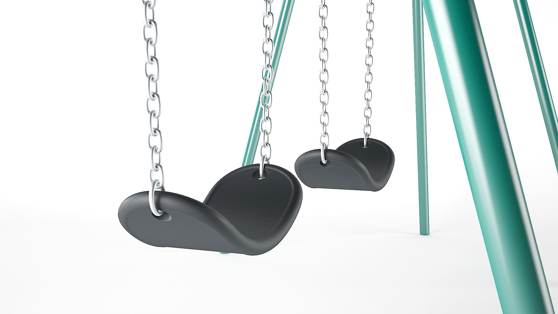 Playground Swing 3D model_6