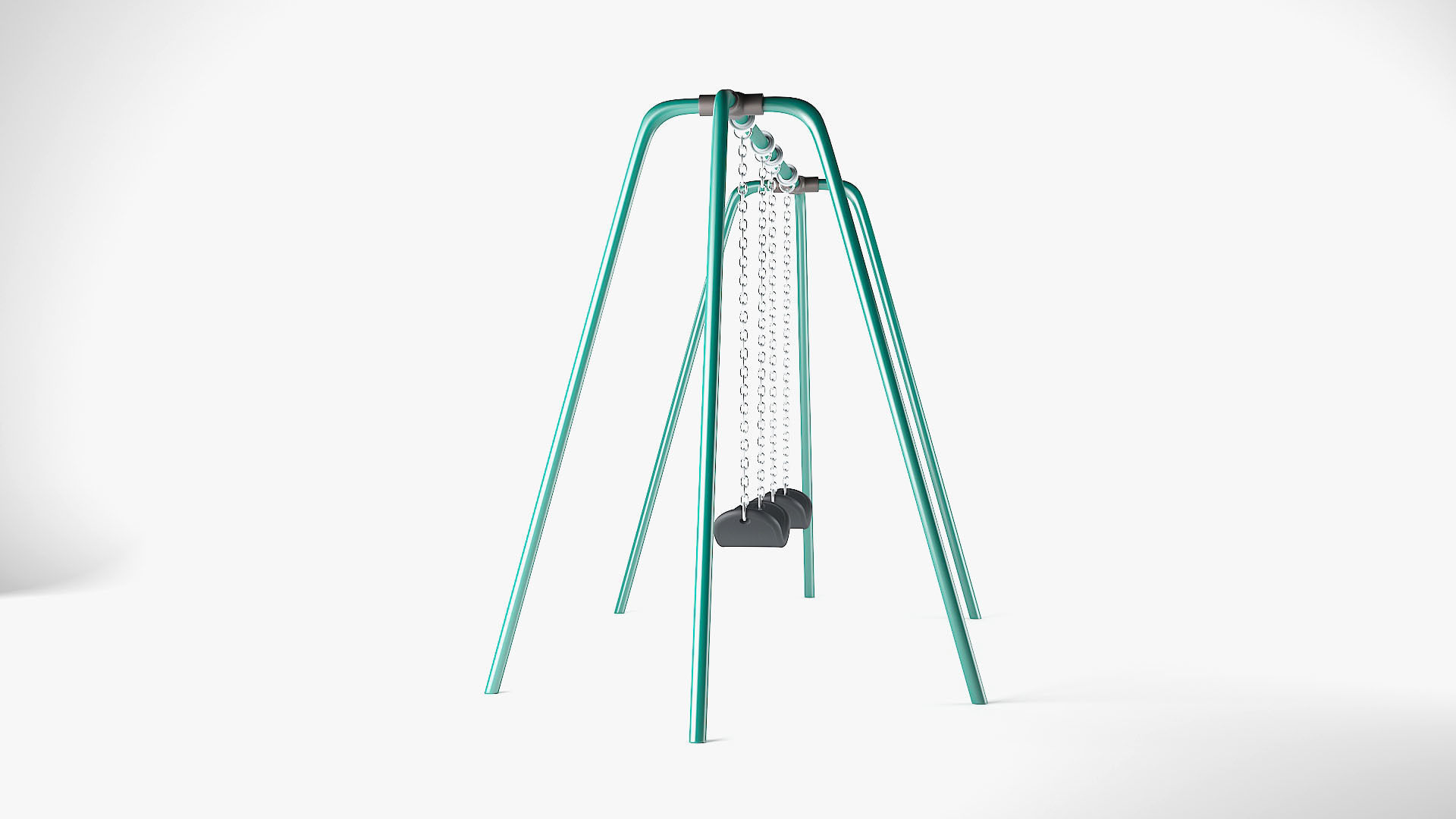 Playground Swing 3D model_4