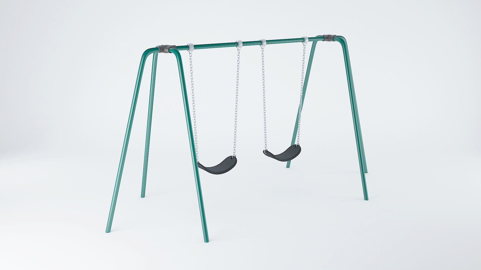 Playground Swing 3D model_3