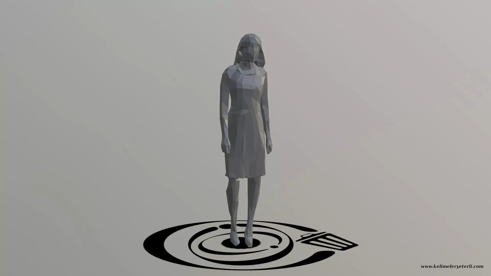 Human 002 LP R Low-poly 3D model_0