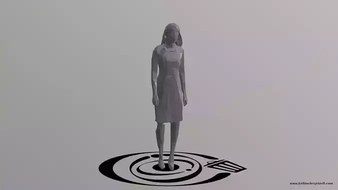 Human 002 LP R Low-poly 3D model