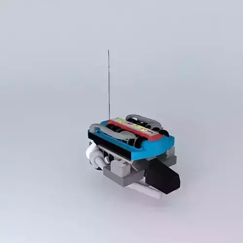 Car engine NEG V12 Free 3D model