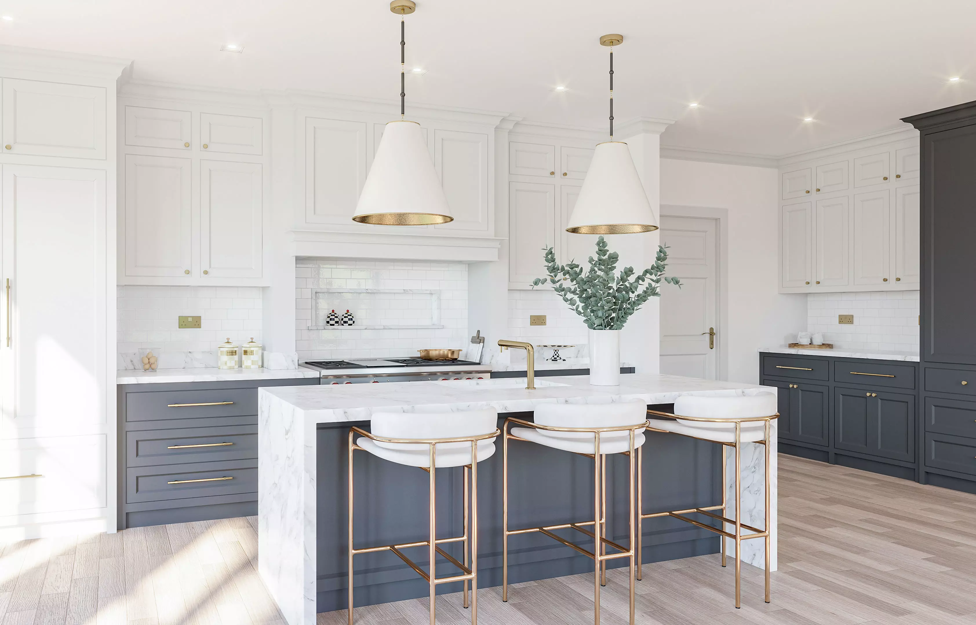 Kitchen design 3D model_0