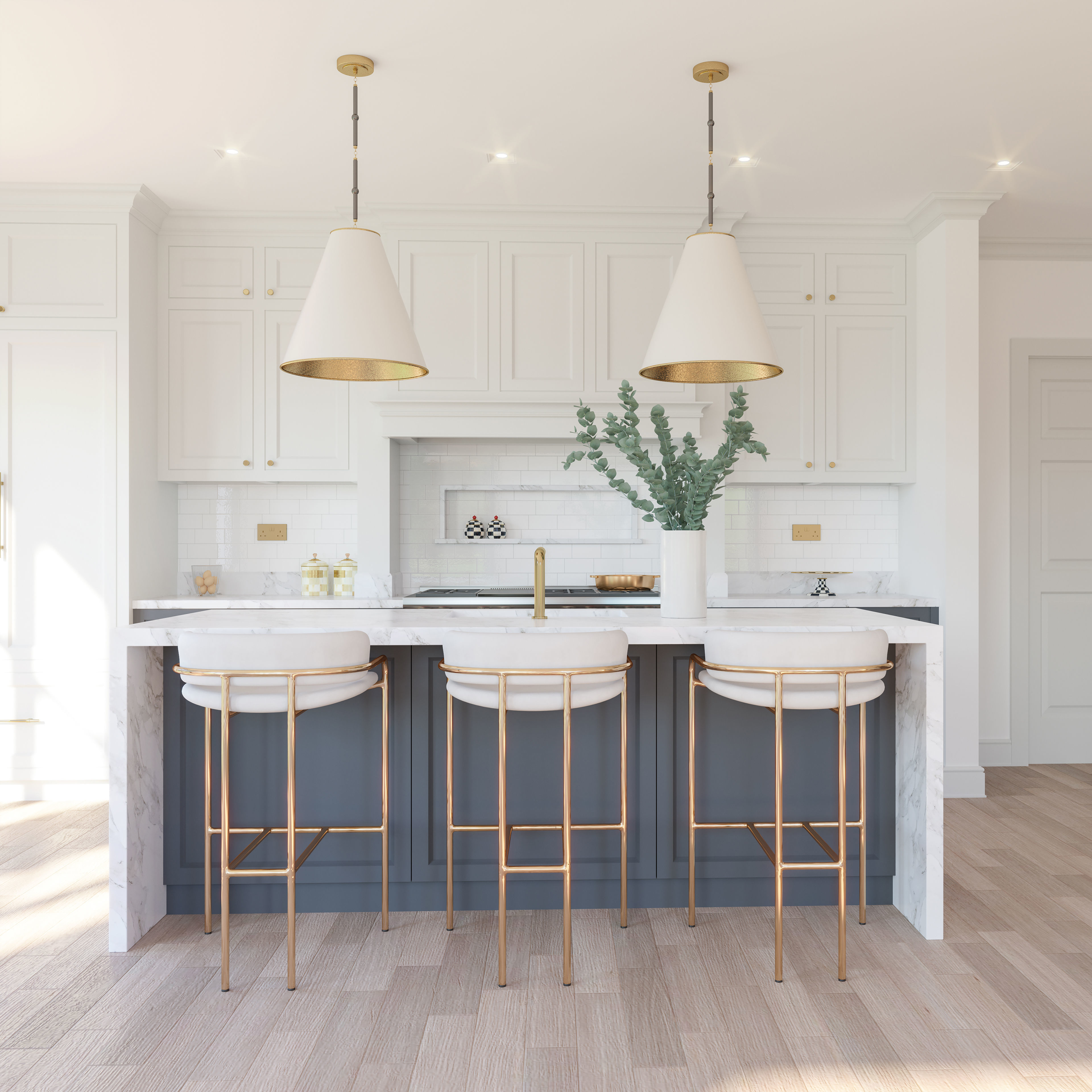 Kitchen design 3D model_5